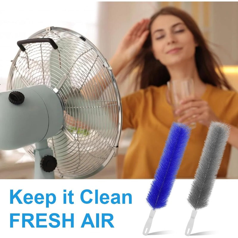 Flexible Microfiber Fan Duster Brushes – Reusable Cleaning Tools for Blades, Vents & Blinds