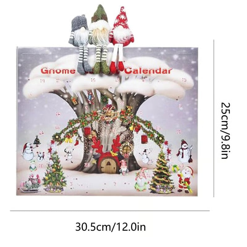 🎅 2025 Christmas( Halloween ) Gnome Countdown Calendar-🌟Christmas (New)