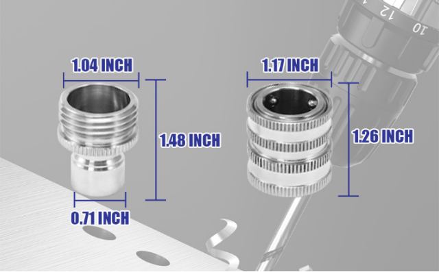šStainless Steel Garden Hose Quick Connect Fittings Set