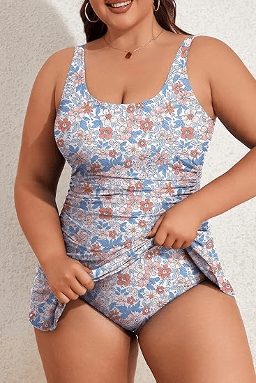 🎁Last Day Promotion 49% OFF🔥-Women's Tummy Control Slim Fit Plus Size One Piece Swimsuit