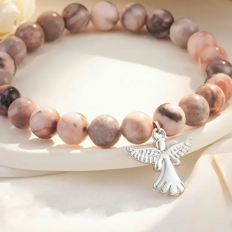 🎁Last Day BUY 1 GET 1 FREE - Memorial Gifts Angel Wings Healing Crystal Bracelet