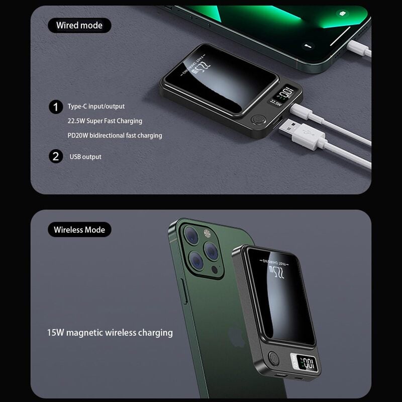 🎁Last Day Promotion 48% OFF🔥Portable Magnetic Wireless Power Bank