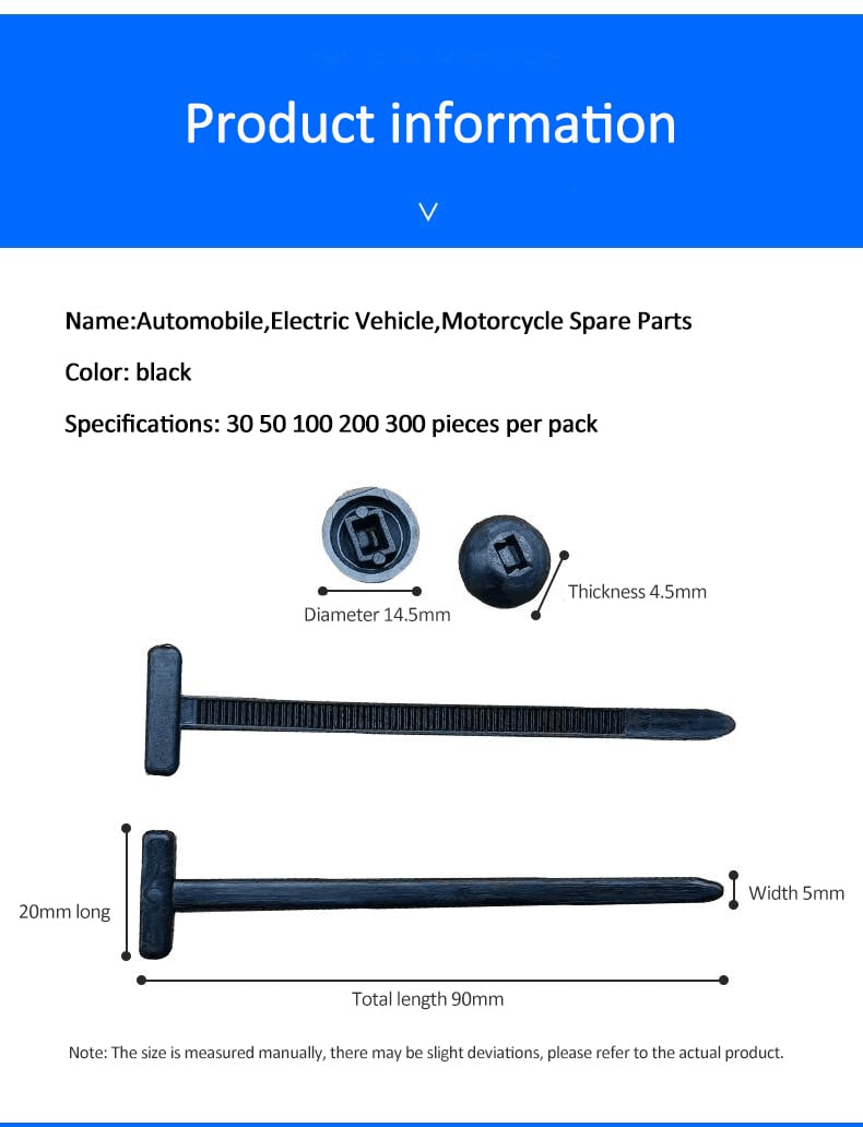 Universal Cable Tie Clip Wire🚗🔧 Engine & Fender Fix!