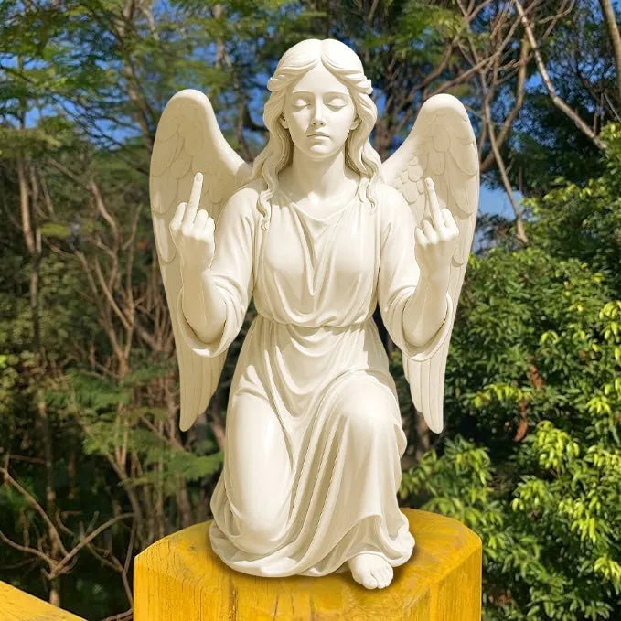 Prayer Angel with Attitudeđź–•
