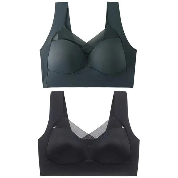 Fashion Deep Cup Bra Summer Sexy Push Up Wireless Bras (Size Runs The Same As Regular Bras)