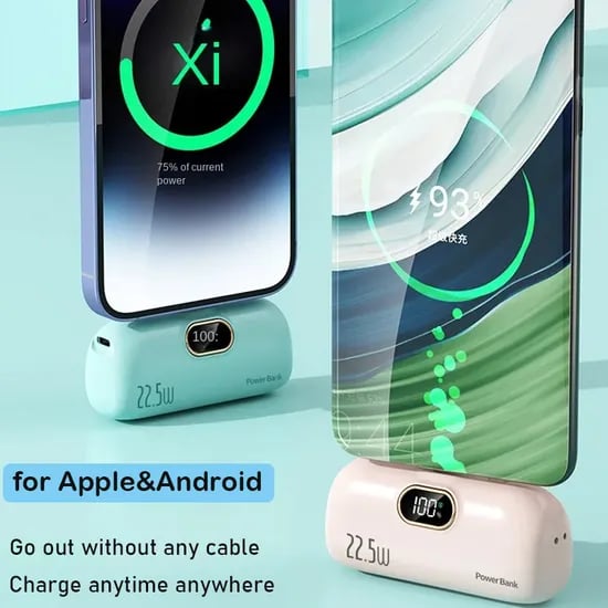 ๐โฐ5000mAh Mini Portable Charger Power Bank for phone๐