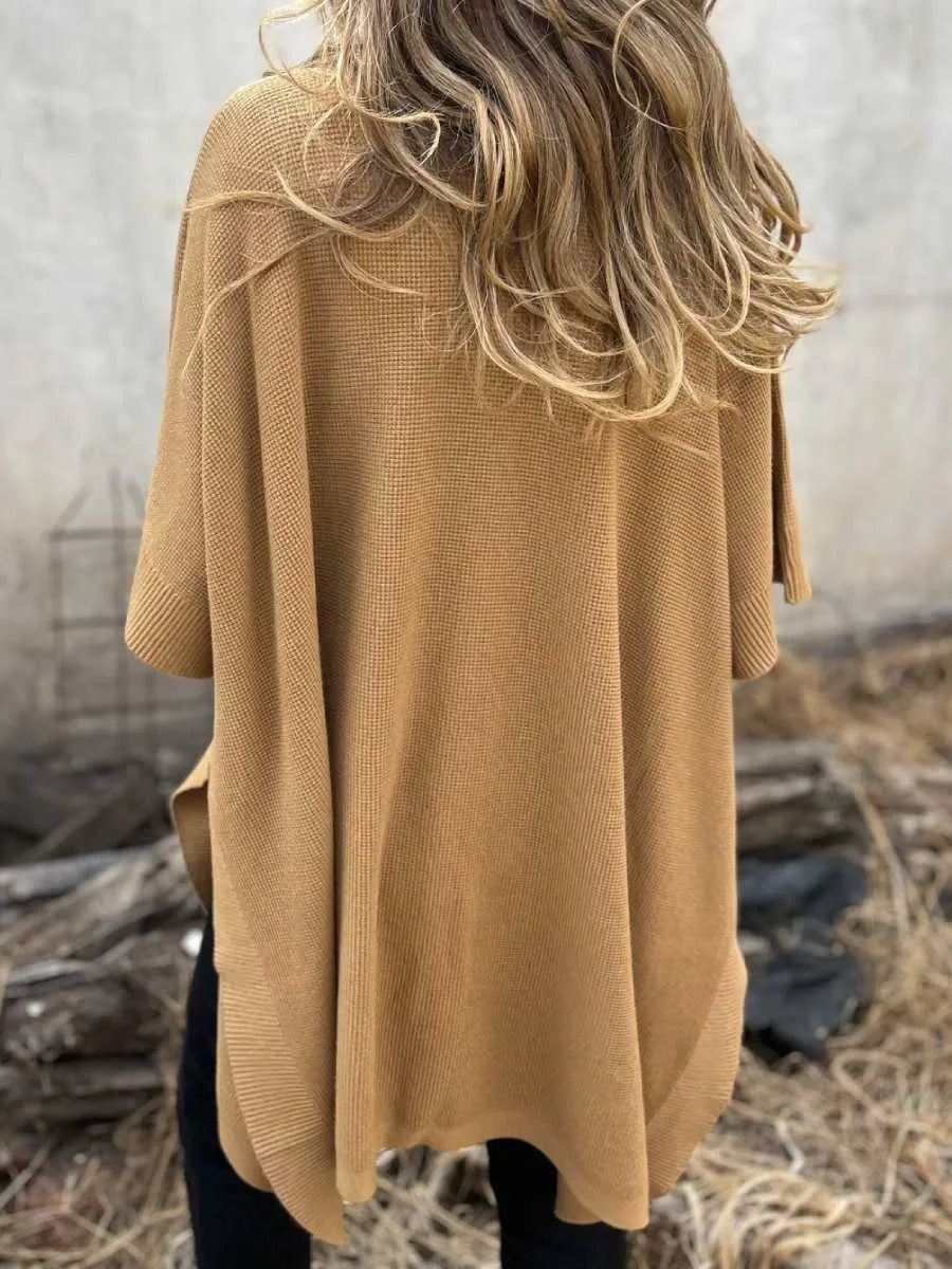 Women's Knit Poncho Cape Vest
