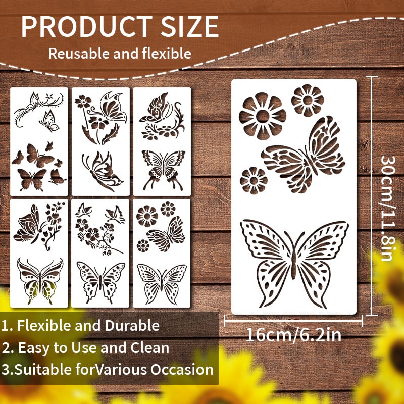 🎁49% OFF -🏡Garden Fence Large Flower Stencils🌻DIY Decoration
