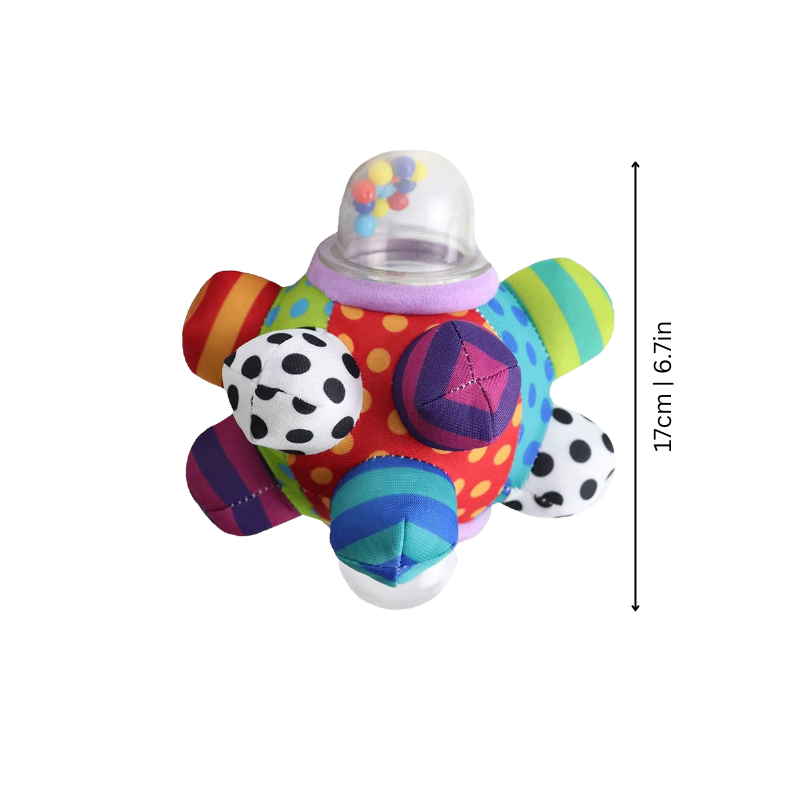 BounceBop Colorful Musical Rattle for Tiny Explorers