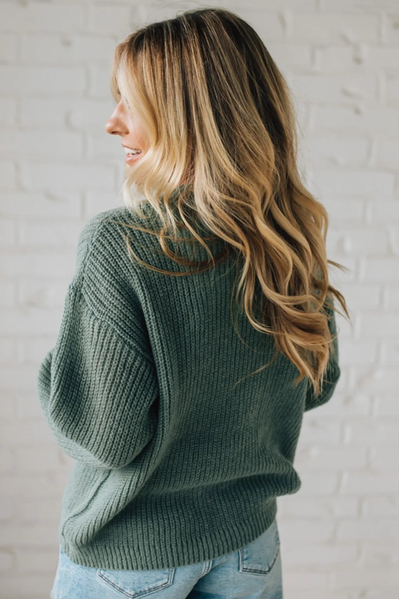Pumpkin Lettered Boyfriend Sweater