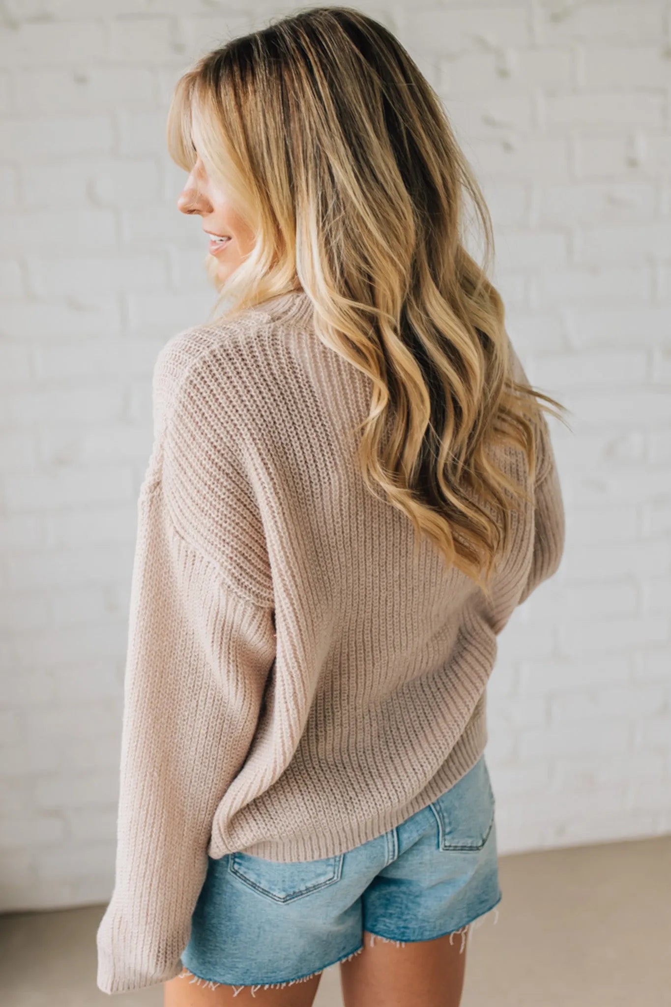 Pumpkin Lettered Boyfriend Sweater