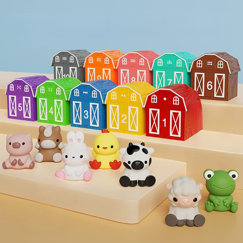 KidFarm Montessori Inspired Farm Animal Learning Toys