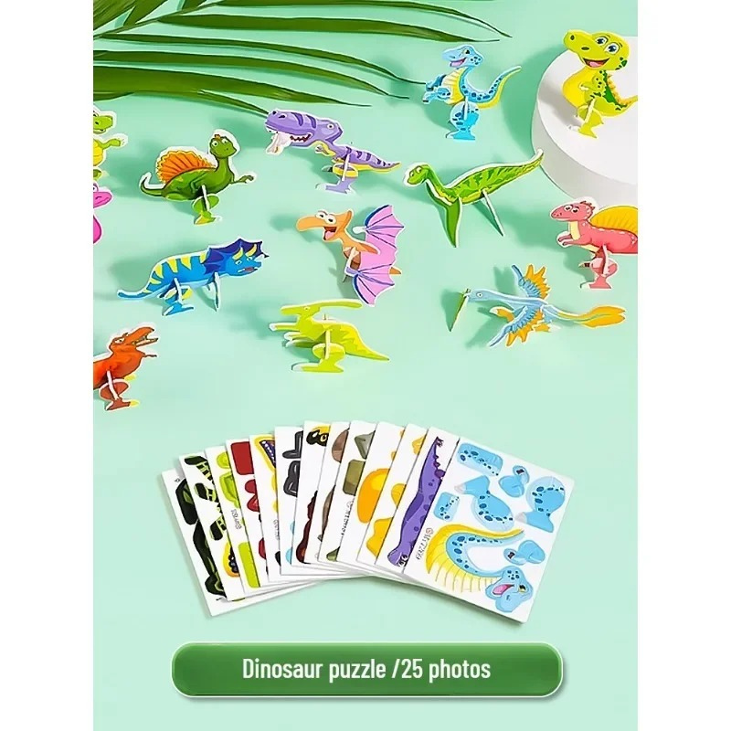 DinoSnap 3D Dinosaur Puzzle Set for Hands-On Learning