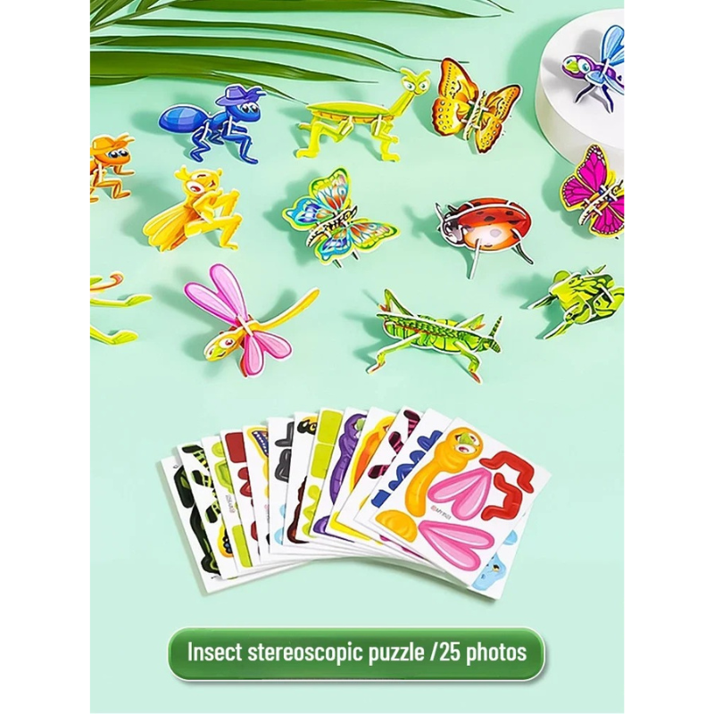 DinoSnap 3D Dinosaur Puzzle Set for Hands-On Learning