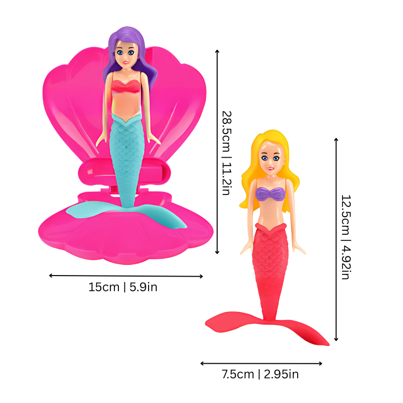 Shellina Surprise Mermaid Toy That Opens Underwater