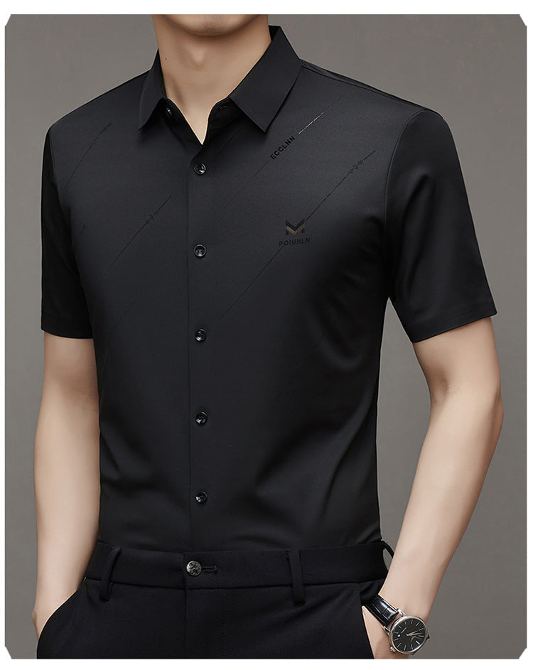 Men's Anti-Wrinkle Ice Silk Shirt