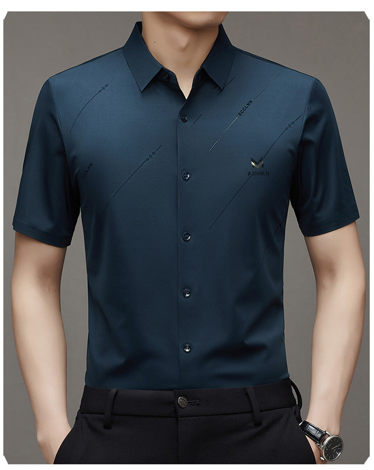 Men's Anti-Wrinkle Ice Silk Shirt