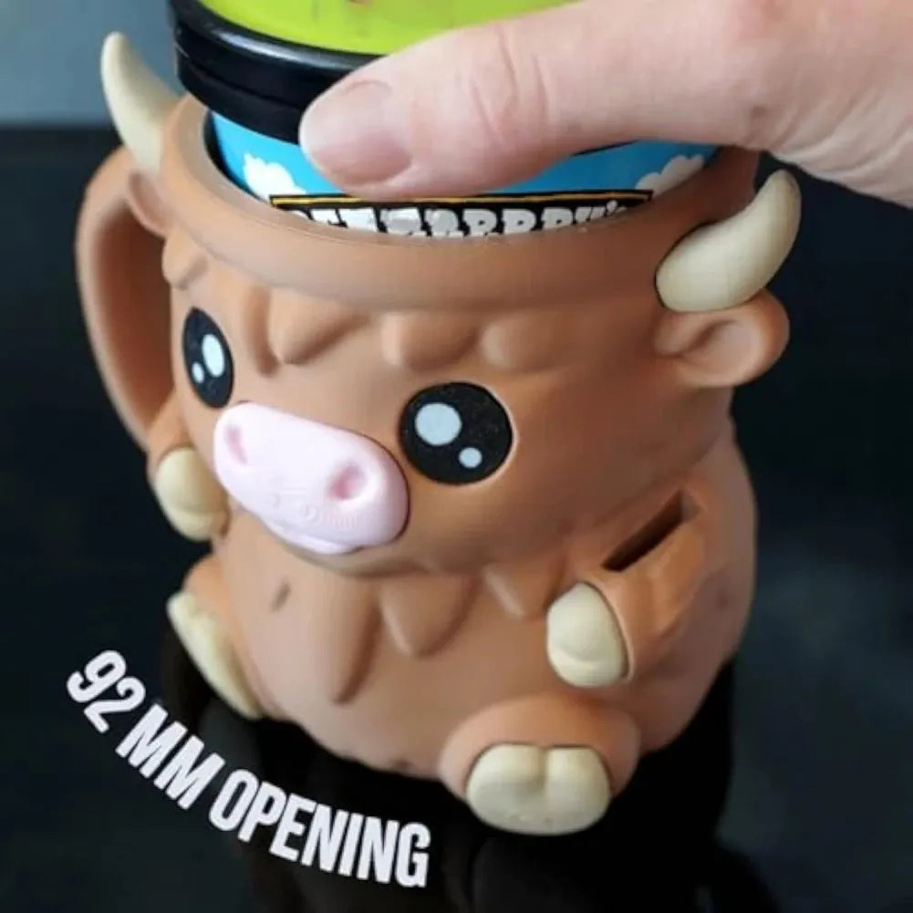 (🎁Last Day 49% OFF)🐮Ferdinand, the Highland Cow Ice Cream Pint Holder🍨🍦🍧