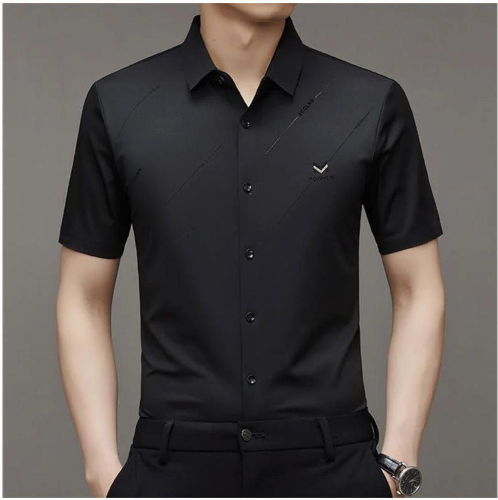 Men's Anti-Wrinkle Ice Silk Shirt