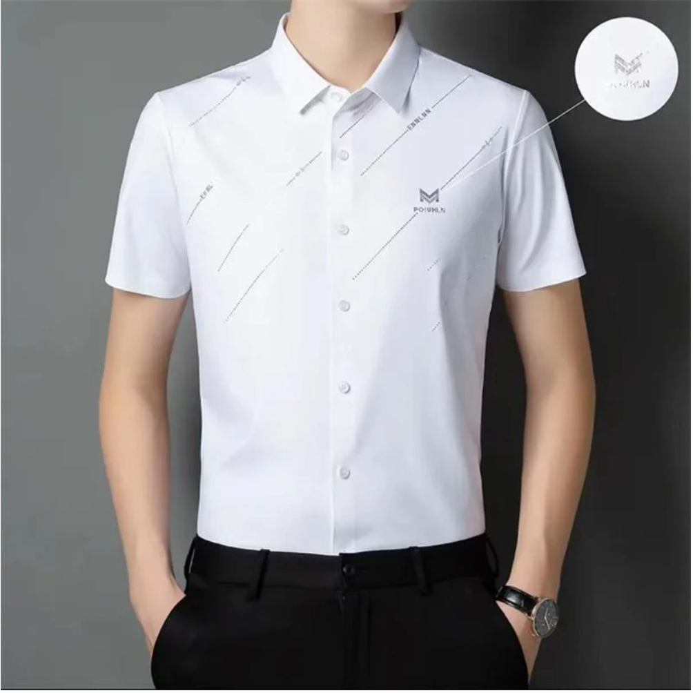 Men's Anti-Wrinkle Ice Silk Shirt