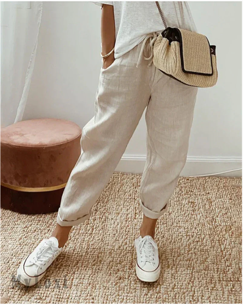 🎉2025 New Products Hot Sale✨Casual cotton and linen pants for women
