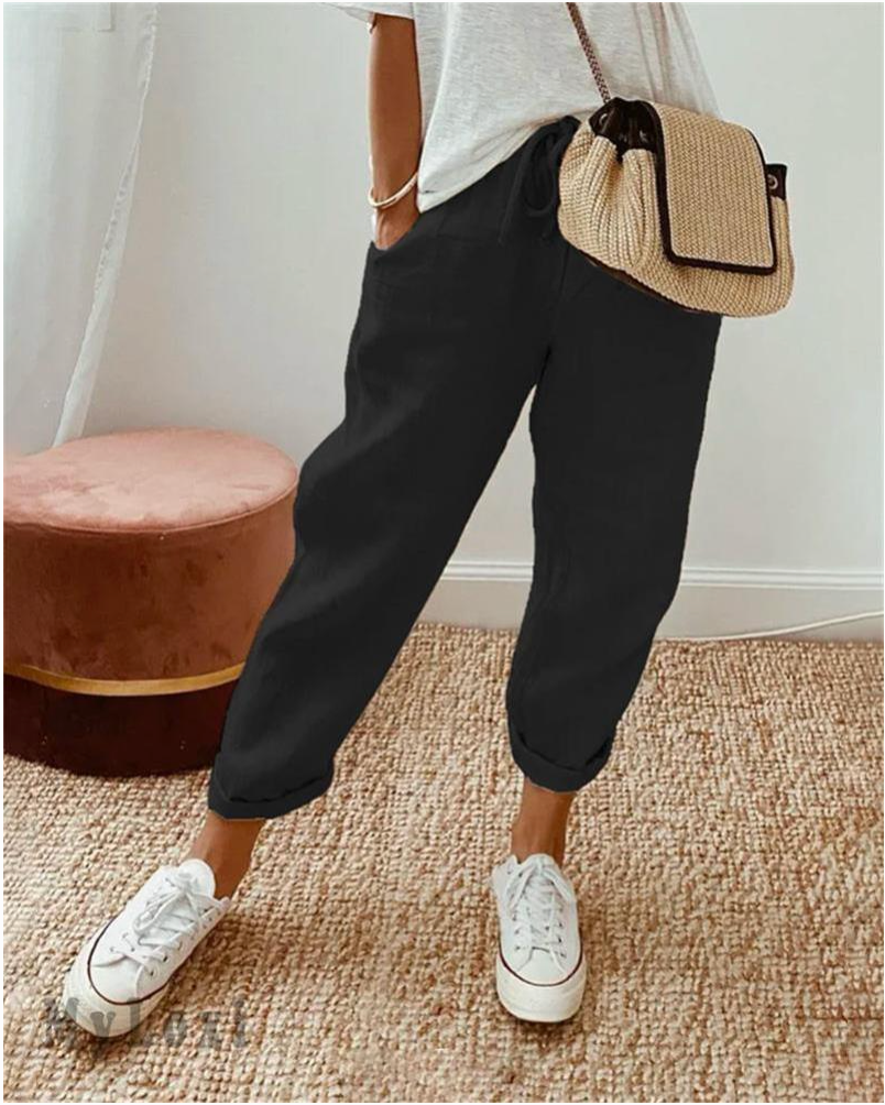 🎉2025 New Products Hot Sale✨Casual cotton and linen pants for women