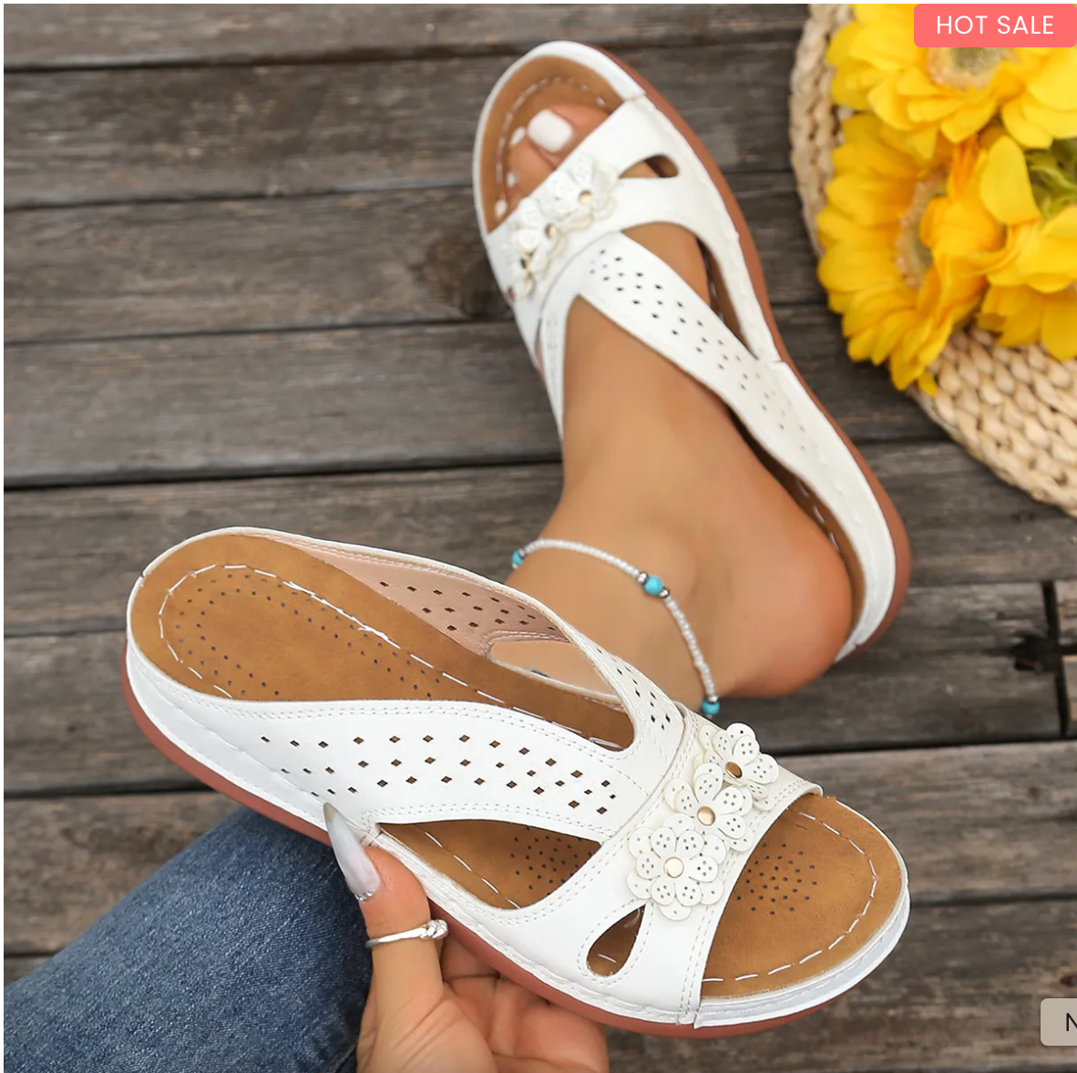 Women's Summer Wedge Sandals – New Arrival Comfort Slip-Ons