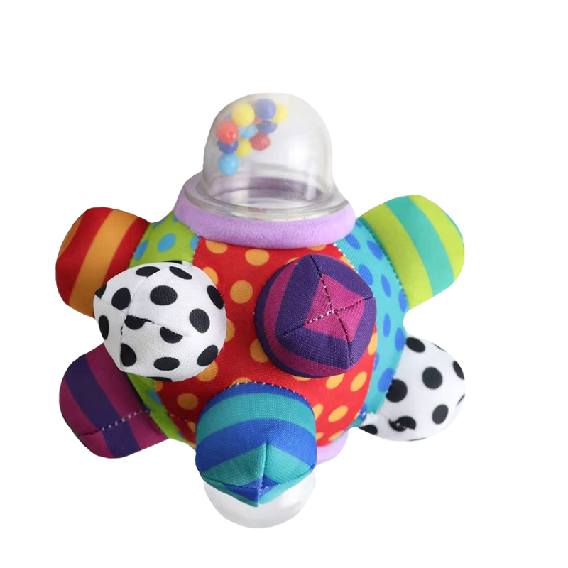 BounceBop Colorful Musical Rattle for Tiny Explorers