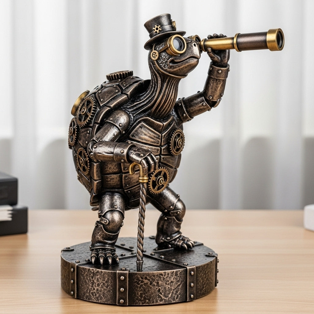Steampunk Explorer Animal Statues
