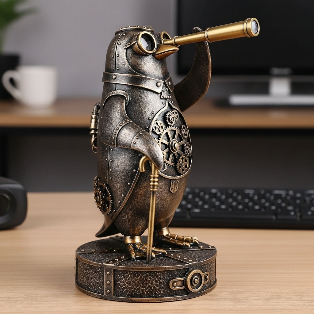 Steampunk Explorer Animal Statues