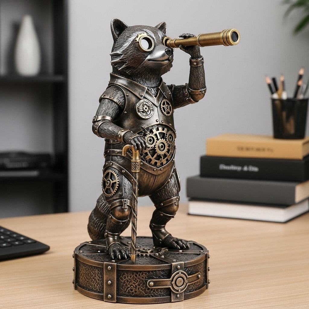 Steampunk Explorer Animal Statues