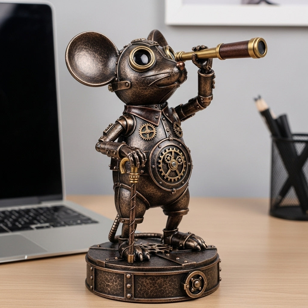 Steampunk Explorer Animal Statues