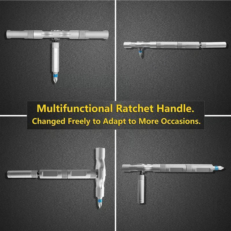 (đ„Summer Hot Sale- 30% OFF) 24 in 1 DlY Screwdriver Set Magnetic Compact and Portable Ratchet Screwdriver