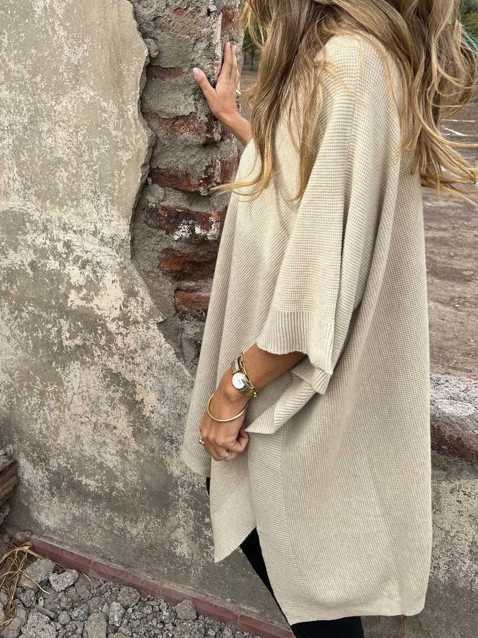 Women's Knit Poncho Cape Vest
