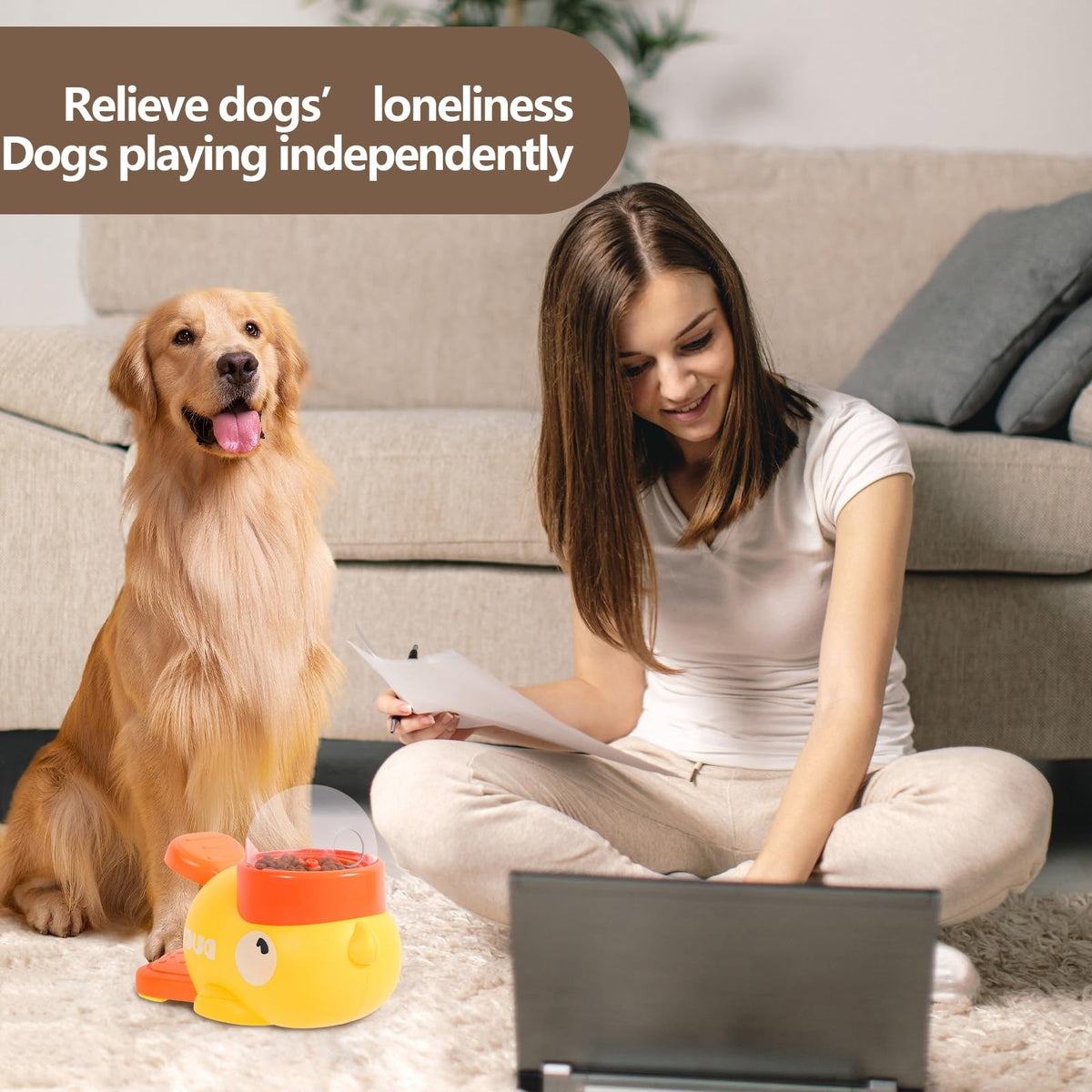 YoPoll Interactive Puzzle Feeder Dogs Toys
