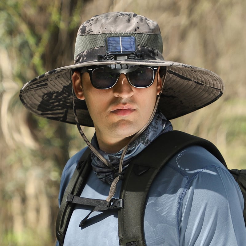 🏆 50K+ SOLD! 70% OFF – Almost Gone-⚡2025 New Ultralight Solar Fan Sun Hat – Lighter Than a Baseball!⚾(Only 11oz)