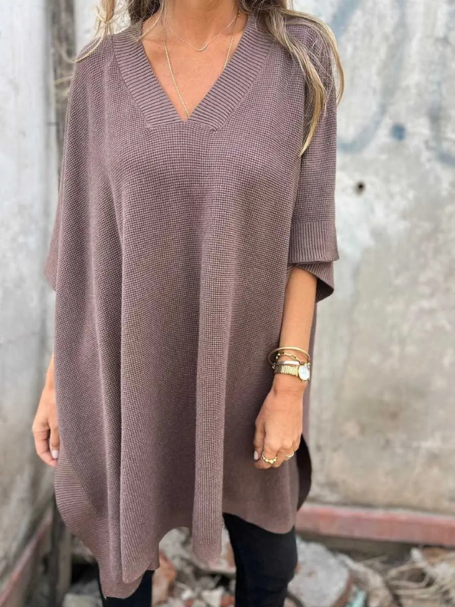 Women's Knit Poncho Cape Vest