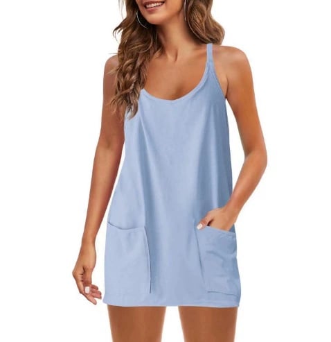 🎁Last Day sale 49% OFF - Women's Sleeveless Summer Dress with Shorts