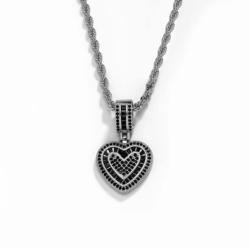 💖Last Day Sale 49% OFF💖Cubic Diamond Heart Pendant Necklace