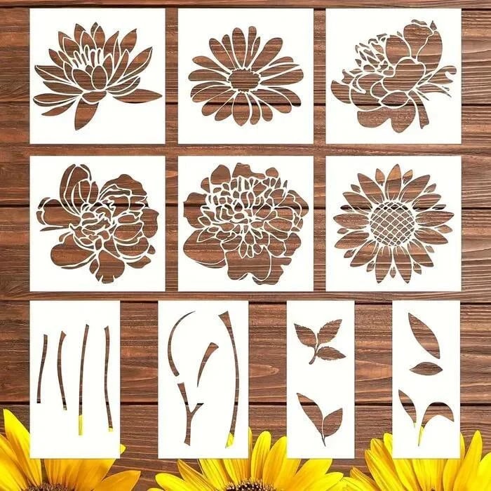 🎁49% OFF -🏡Garden Fence Large Flower Stencils🌻DIY Decoration