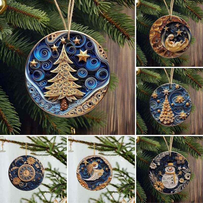 Flat Quilling Ornaments