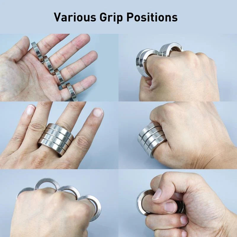 Foldable Four-Ring Titanium Steel Fidget Toy