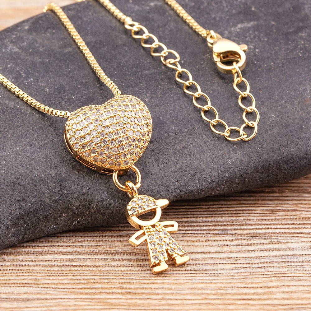 🔥 Last Day 69% OFF -Mother's Love Necklace - Love and My Kids