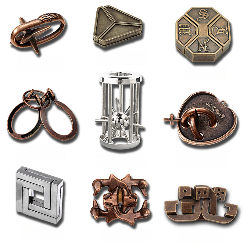 Mind-Twist Metal Puzzle Set – Brain Teasers for All Ages