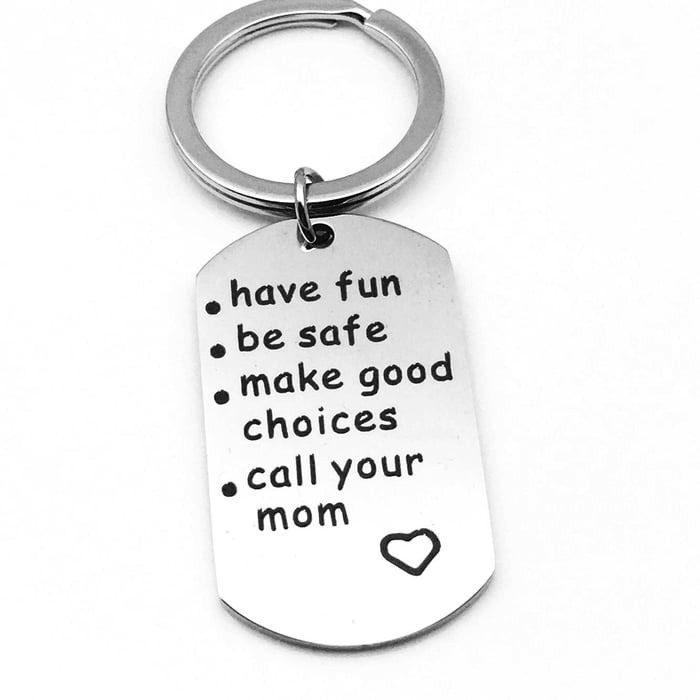 Last Day 69% OFF - š„Have Fun, Be Safe, Make Good Choices and Call Your Grandma/Grandpa Keychain