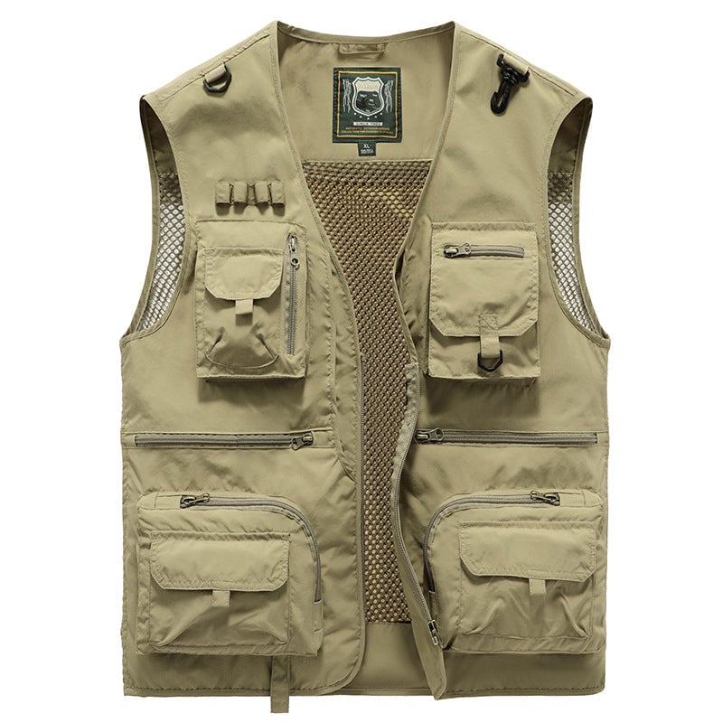 🔥Last day 48% OFF - 😍Breathable Mesh Zip Cargo Vest