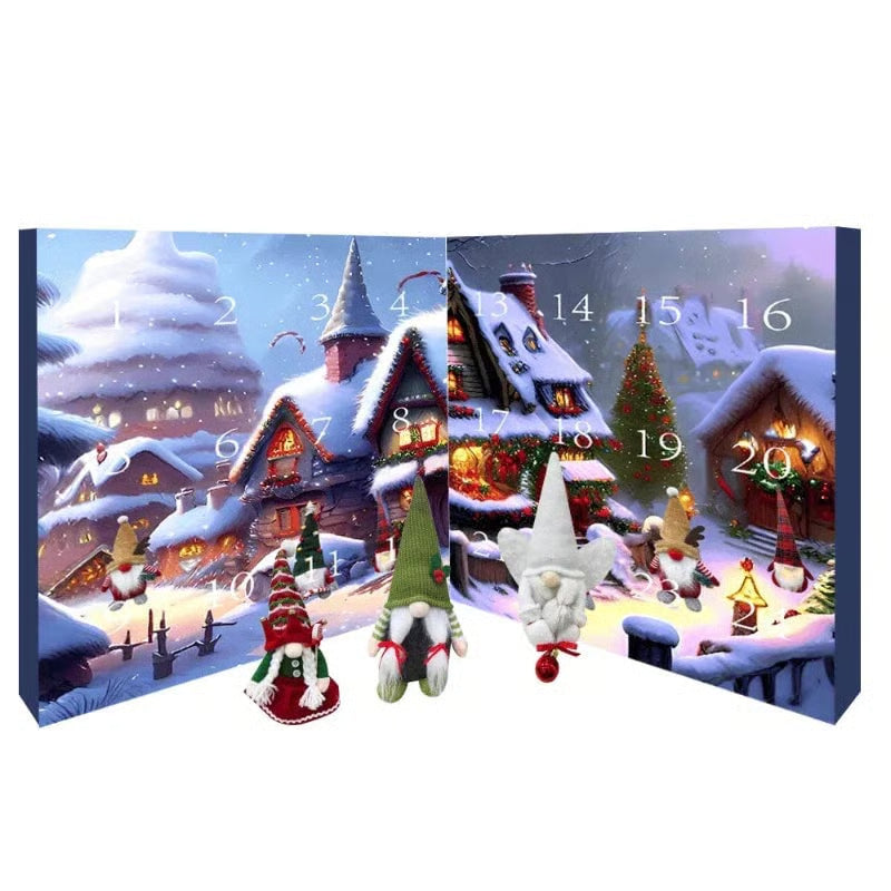 🎅 2025 Christmas( Halloween ) Gnome Countdown Calendar-🌟Christmas (New)
