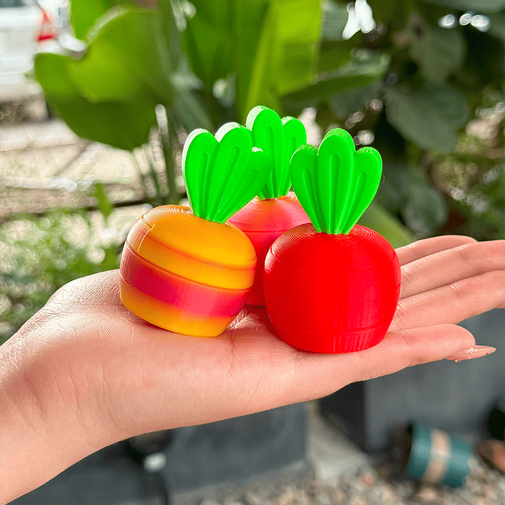 🥕3D Printed Decompression And Retractable Carrot Toy