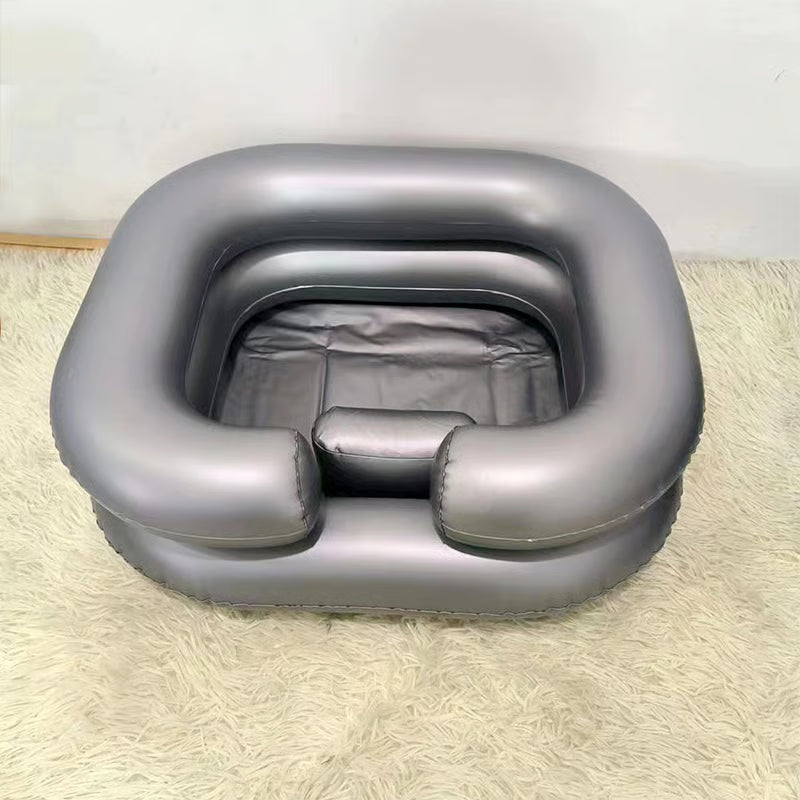 ❤️Inflatable Shampoo Basin for Bedside, Shampoo Tub for Locs,Elderly, Disabled, Pregnant, Injured, Bedridden, Handicapped