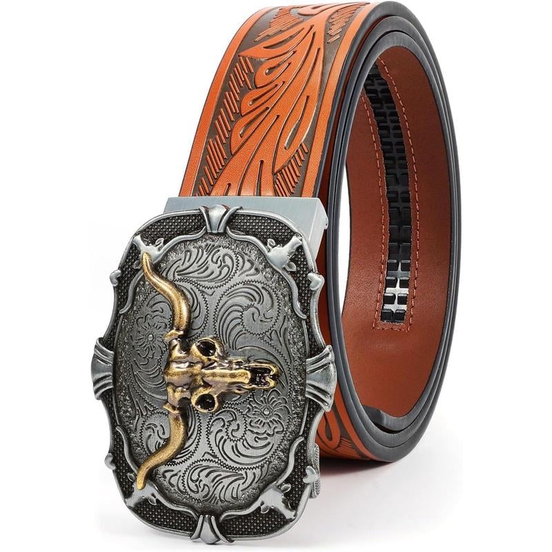🔥LAST DAY 49% OFF - Adjustable Ratchet Western Belt (With Western Buckle)